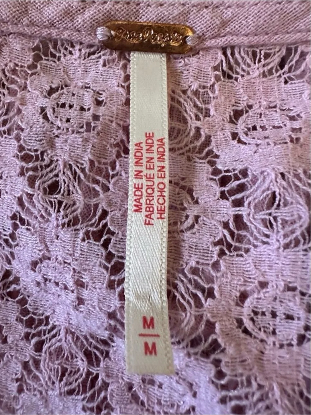 Free People Ethereal Bohemian Bring The Romance Midi Maxi Dress Pink Medium